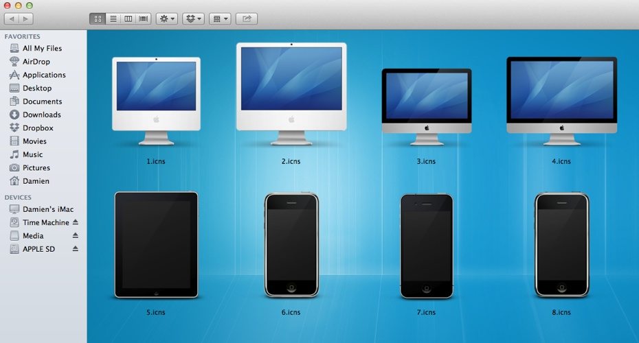 Change the Finder background